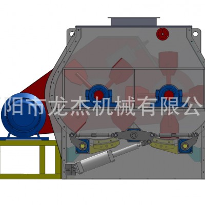 SSHJ0.2碳鋼飼料、預混料、化學、醫(yī)藥雙軸槳葉混合機