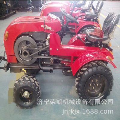 農(nóng)場(chǎng)小四輪旋耕機(jī)12迷你拖拉機(jī)犁地松土除草拖拉機(jī)二驅(qū)單缸拖拉機(jī)