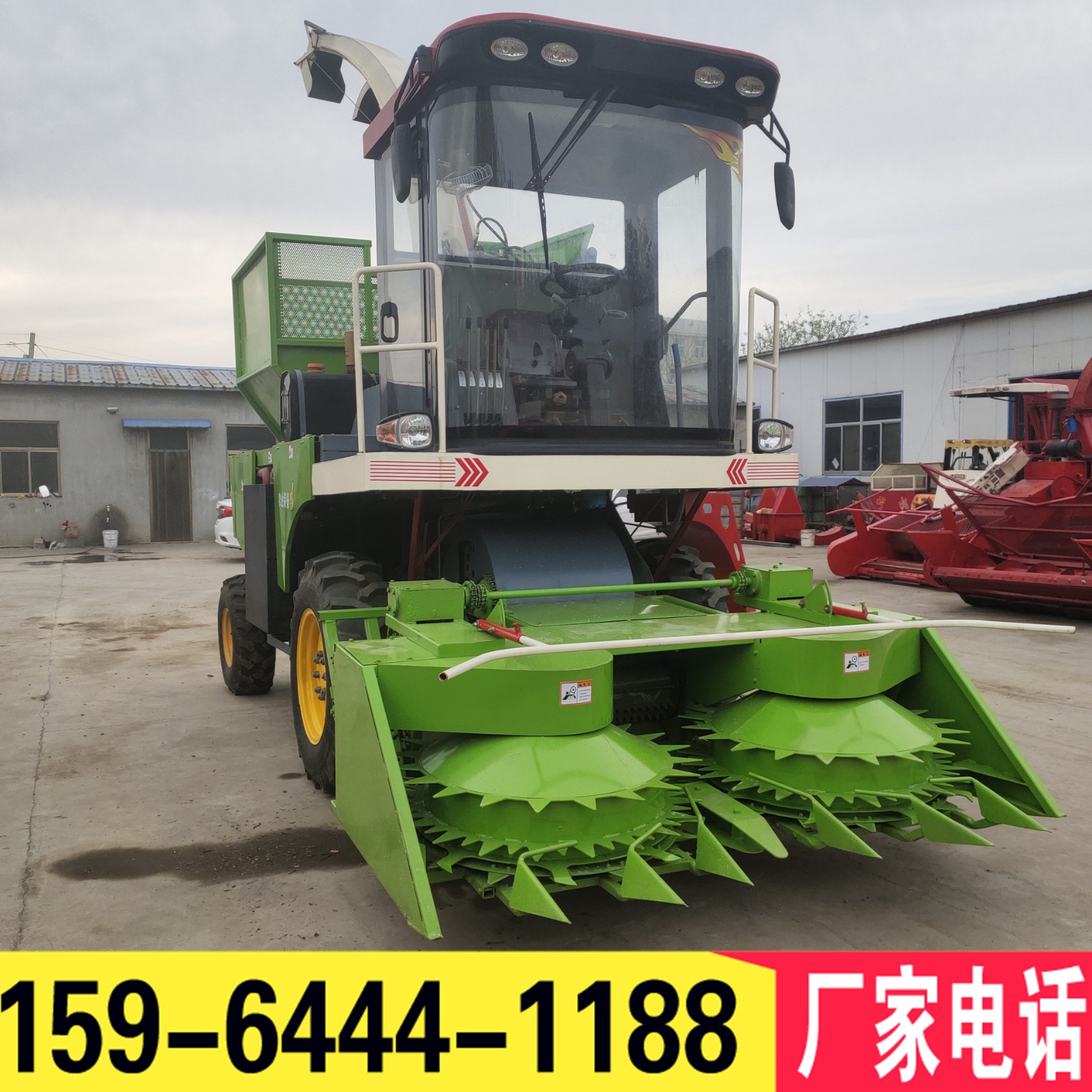 玉米秸稈粉碎收割機(jī)青儲(chǔ)機(jī)青貯飼料牧草回收打包打捆機(jī)圓盤(pán)式