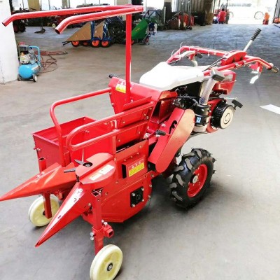 單壟收棒子機 秸稈粉碎 山區(qū)用小型手扶式單行收玉米機掰玉米機