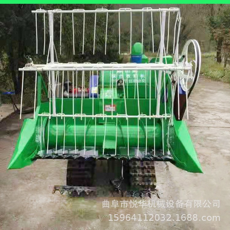 柴油版小型履帶式谷物聯(lián)合收割機(jī) 自走式水稻小麥?zhǔn)崭蠲摿Ｒ惑w機(jī)