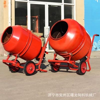 簡易滾筒式飼料攪拌機(jī)工程建筑混泥土膩子塑料混料機(jī)可移動噪音小