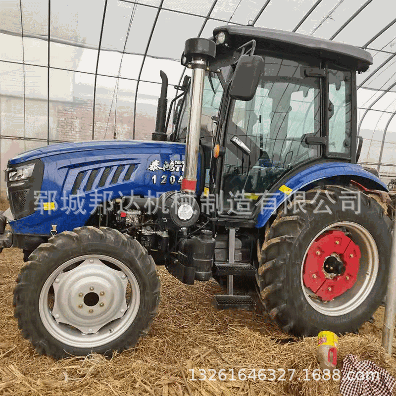 農(nóng)用收割機小型四輪犁田拖拉機果園秸稈還田機扎草收割四輪拖拉機