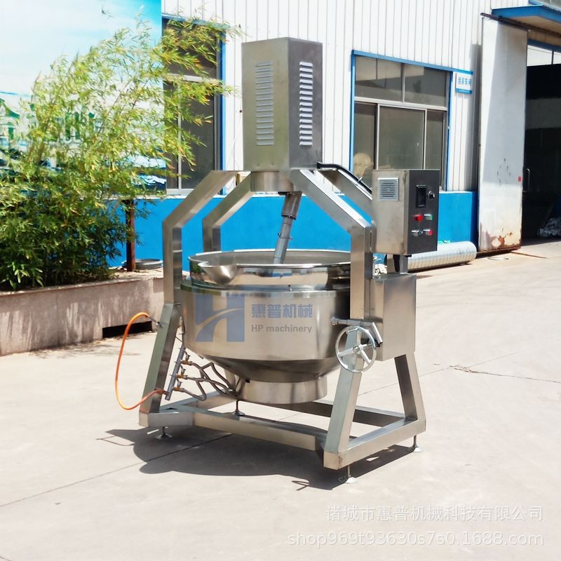 自動(dòng)控溫綠豆沙攪拌炒鍋 螺螄粉醬料炒料機(jī) 廠家銷售干面粉翻炒鍋