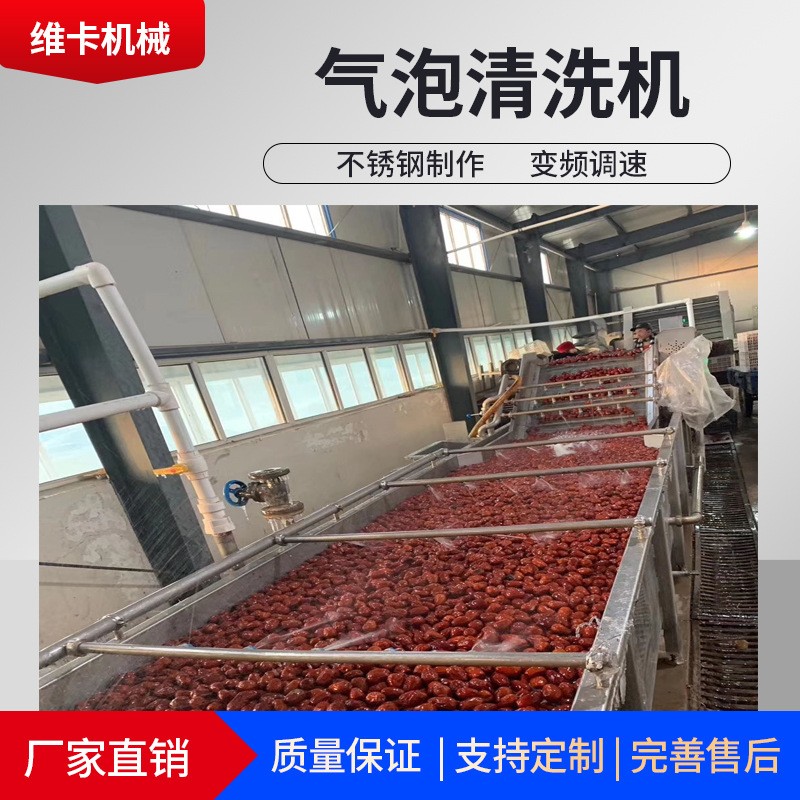 加工定制地瓜毛輥清洗機(jī) 土豆清洗去泥機(jī) 紅薯地瓜氣泡清洗機(jī)