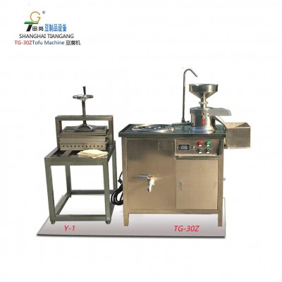 廠家供應(yīng)田崗TG-30+Y-1小型豆腐機(jī) 可生產(chǎn)豆?jié){，豆花，豆腐。