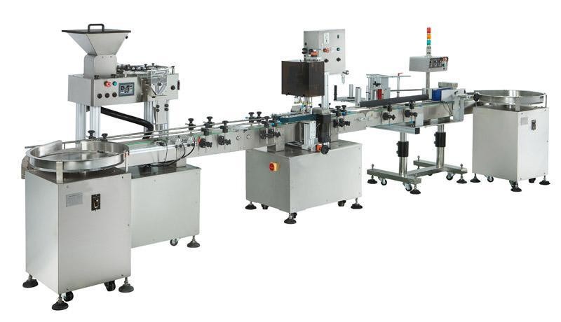 500-1000g膏體醬料灌裝旋蓋貼標(biāo)生產(chǎn)線