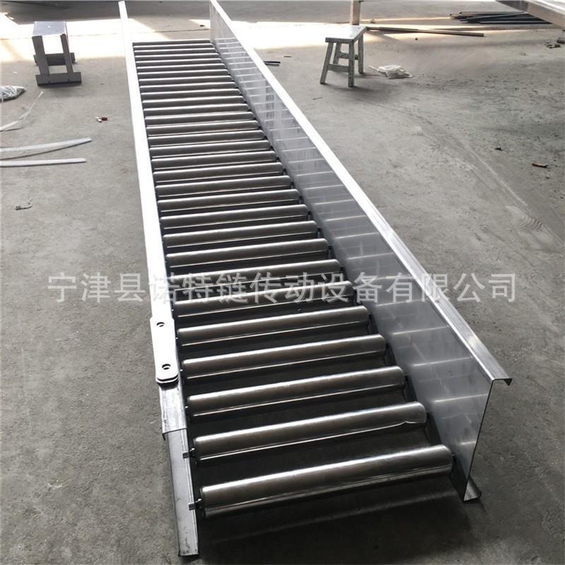 定制包裝箱運輸線滾筒輸送機 無動力輥筒輸送機 過渡180度轉(zhuǎn)彎機