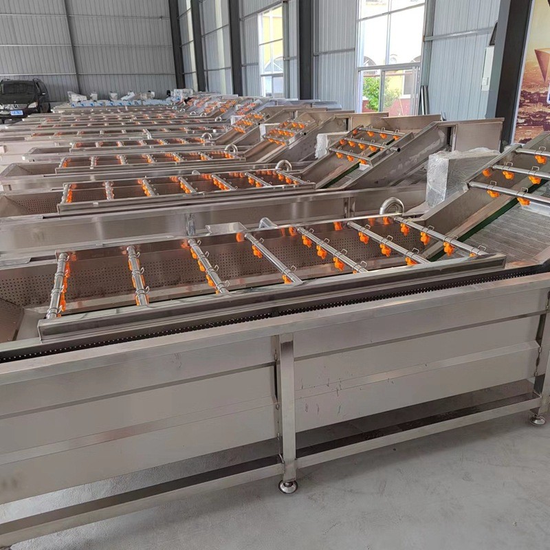 小型果蔬清洗機 醬菜氣泡清洗設(shè)備 蓮藕根莖類蔬菜清洗流水線廠家