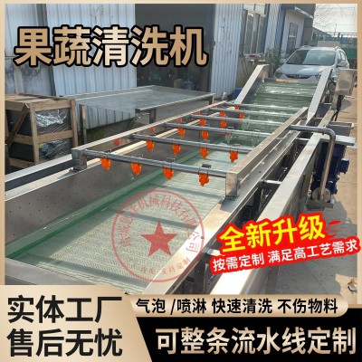 廠家批發(fā)噴淋清洗機 洗菜機商用 蔬菜氣泡清洗生產(chǎn)線果蔬漂燙機