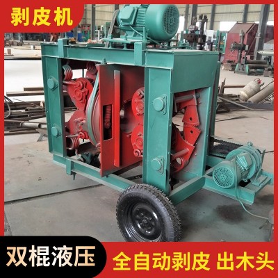 樹枝果木環(huán)式剝皮機 10米長楊樹榆木桉樹扒皮機 敞口去皮機