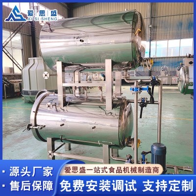 雙層全自動(dòng)燒雞殺菌釜 水浴式高壓熟食殺菌鍋 醬料反壓滅菌鍋諸城