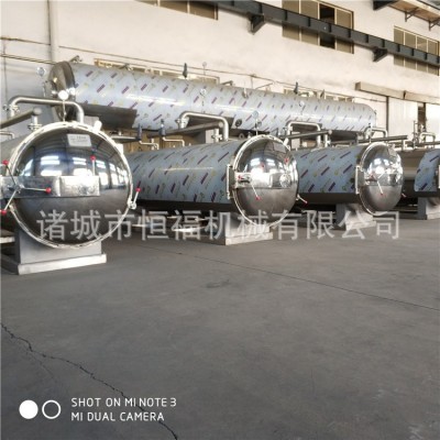 牛肉干全套生產(chǎn)流水線 小型食品高溫滅菌鍋 魚罐頭高壓殺菌鍋廠家