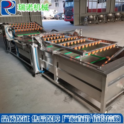 瑞諾生產(chǎn)全自動(dòng)海產(chǎn)品噴淋式配套清洗流水線(xiàn) 果蔬氣泡清洗機(jī)