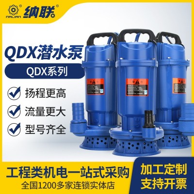 小型家用潛水泵220V大流量高揚(yáng)程清水泵農(nóng)用灌溉山區(qū)供水抽水泵