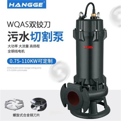 供應合金雙絞刀切割泵 無堵塞污水泵 農(nóng)業(yè)排污泵 抽化糞池 潛水泵