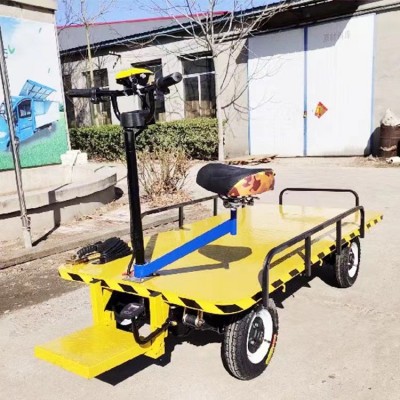 廠區(qū)轉(zhuǎn)運(yùn)車四輪平板電動貨運(yùn)車 物流搬運(yùn)車?yán)涇?電動四輪平板車