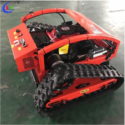 履帶遙控式割草機(jī) 自動(dòng)行走開荒爬坡剪草機(jī) 小型農(nóng)林果園剪草機(jī)