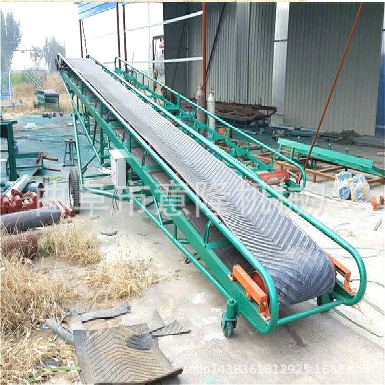 石渣傾角皮帶傳送機 砂散料槽型皮帶輸送機曲阜意隆批發(fā)直銷價低