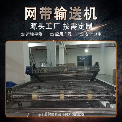 雙層金屬網(wǎng)帶輸送機(jī) 整廠鋰電池生產(chǎn)傳送帶 新能源常用酸性輸送線