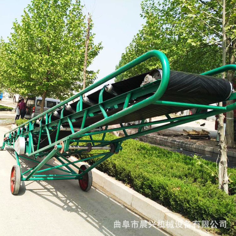 糧食裝車卸車機(jī) 晨興機(jī)械可升降移動(dòng)式皮帶輸送機(jī) 移動(dòng)式皮帶機(jī)