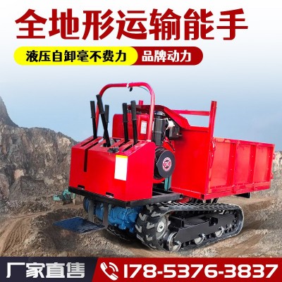 履帶運輸車 小型2噸3噸全地形自卸果園山地農(nóng)用爬山虎 履帶運輸車