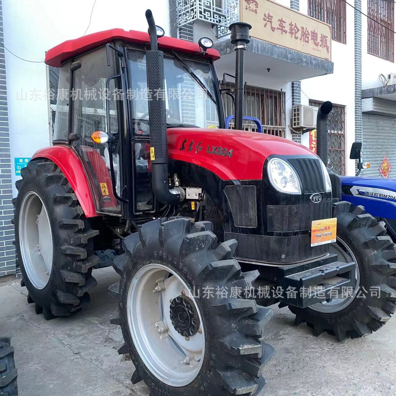 現(xiàn)車 東方紅LX804大橋農(nóng)用四驅(qū)拖拉機(jī)國(guó)三四缸庫(kù)存犁地滅茬旋耕機(jī)