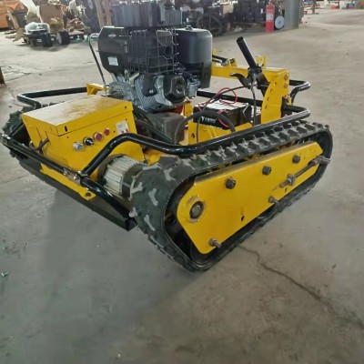 履帶式百利通本田華盛汽油遙控割草機(jī)球場(chǎng)草坪修打草修剪機(jī)果園林