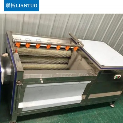 商用毛刷土豆清洗機(jī) 紅薯西洋參黃精清洗去皮設(shè)備 全自動洗藥機(jī)