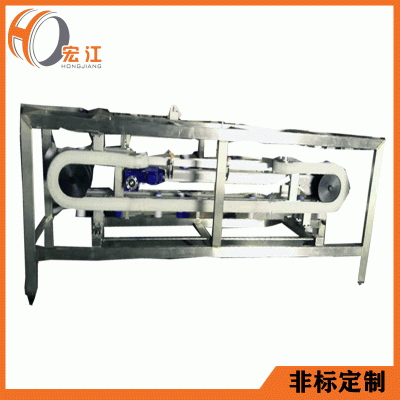 廠家定制小型夾瓶輸送線琉璃瓶傳送帶小罐裝生產(chǎn)線塑料鏈板輸送機