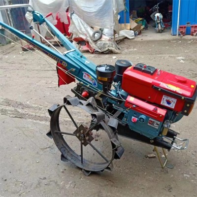 小型農(nóng)用手扶拖拉機(jī) 12馬力旋耕起壟機(jī) 加座位水田耕地打田機(jī)