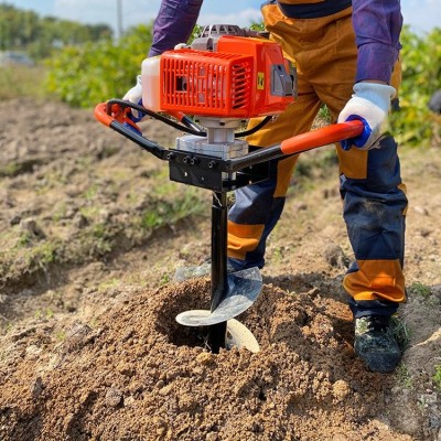 汽油挖坑機(jī) 植樹(shù)打坑機(jī) 福澤盛達(dá)牌圍欄立柱地鉆