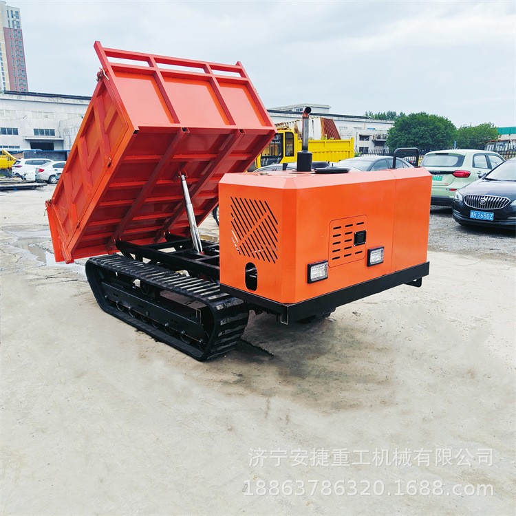 丘陵山地農(nóng)用履帶車 5噸木材運輸爬山虎 橡膠包鋼板履帶運輸車