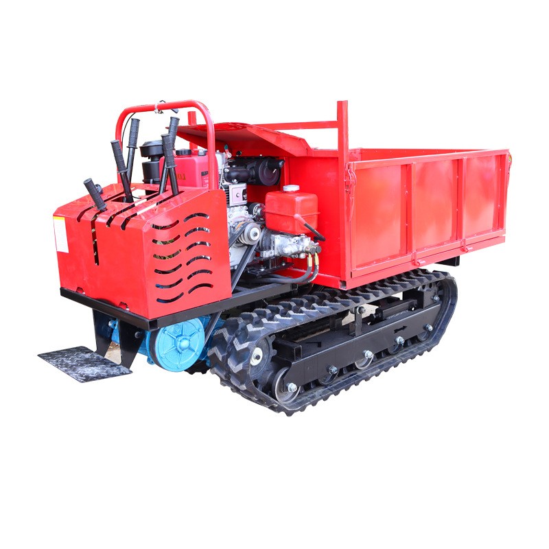小型履帶運輸車果園山地爬山虎農(nóng)用運輸液壓自卸履帶車
