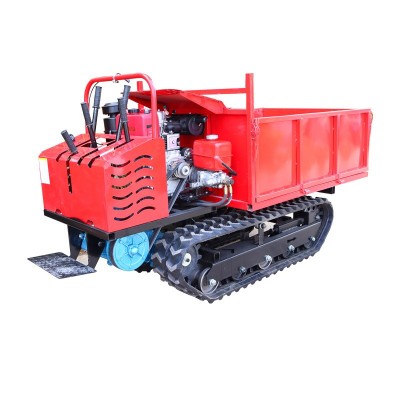 小型履帶運(yùn)輸車果園山地爬山虎農(nóng)用運(yùn)輸液壓自卸履帶車