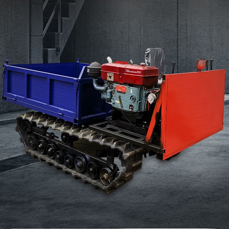 履帶車小型山地履帶運輸車農(nóng)用爬山虎座駕式自卸搬運車地形通用