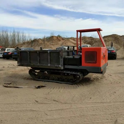 2噸3噸履帶運輸車 農(nóng)用閃屏地裝運鏈條式自卸翻斗車 履帶平板車