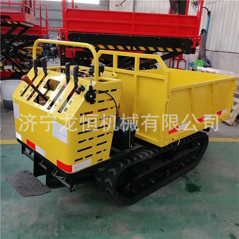 新款多噸位農(nóng)用柴油手扶履帶車山地果園爬山虎履帶運輸車翻斗車