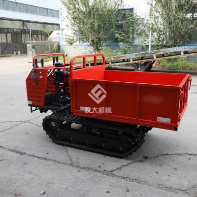 友大750型履帶自卸翻斗車 四川果園農(nóng)田農(nóng)用爬山虎 自卸履帶運輸