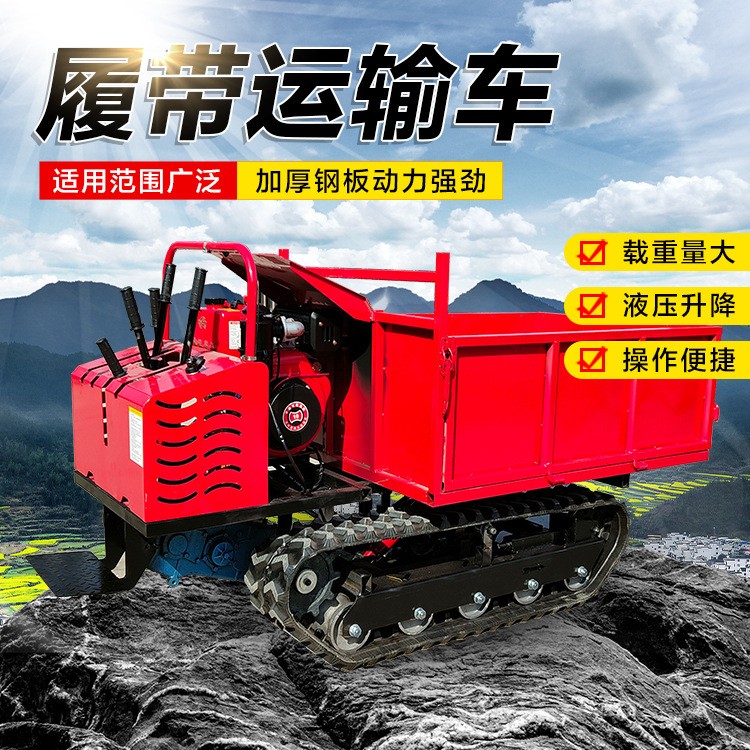 爬山虎履帶運輸車 果園礦用山地爬坡運輸 機動靈活自卸履帶車