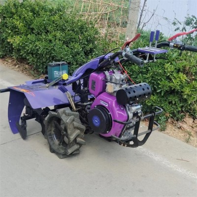 果園農(nóng)田手推微耕機 四驅(qū)12馬力后旋耕機 水冷八馬力開溝犁地機