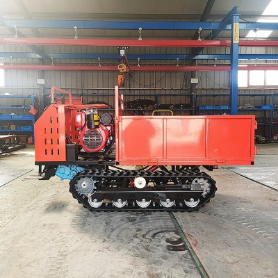 45°陡坡履帶式爬山虎農(nóng)用車 一米寬手扶腳踏式運輸車 小型柴油機(jī)