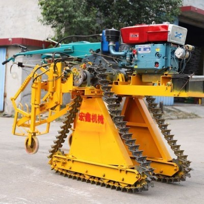 全自動(dòng)柴油自走式手扶大蔥收獲機(jī) 新款蔥姜收獲機(jī) 起蔥機(jī)廠家