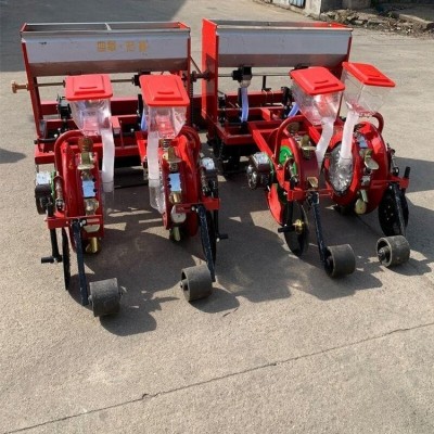 四行農(nóng)用花生播種機(jī) 小型玉米播種器 起壟覆膜播種機(jī)