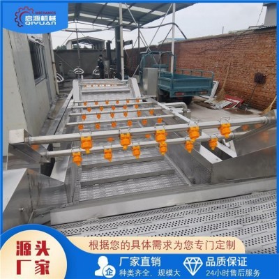 啟源機械 茼蒿噴淋式氣泡清洗機 野菜土豆水果蔬菜清洗設(shè)備