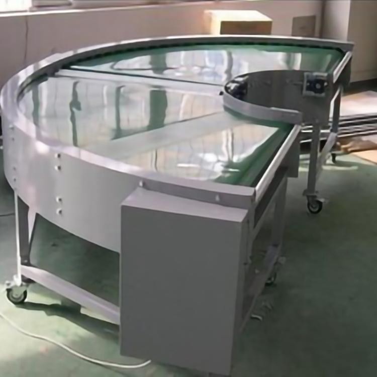 維歐瑞 轉(zhuǎn)彎皮帶機 滾筒輸送機 轉(zhuǎn)彎鏈板輸送機