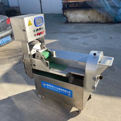 食堂用多功能酸菜切絲機(jī)嘉鑫芹菜豆角切段設(shè)機(jī)絲瓜黃瓜雙頭切片機(jī)