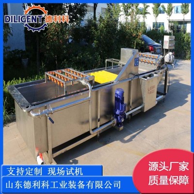 噴淋式瓜果氣泡清洗設(shè)備 辣椒清洗機 預(yù)制菜加工設(shè)備 果蔬清洗機