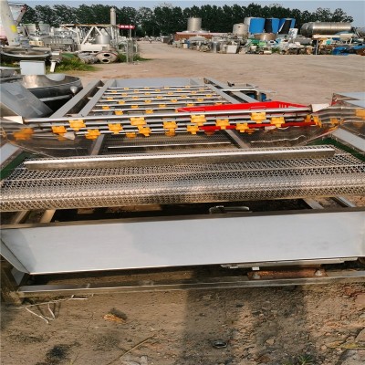 出售二手連續(xù)式凈菜加工設(shè)備全自動(dòng)氣泡清洗機(jī)蔬菜水果氣泡清洗機(jī)