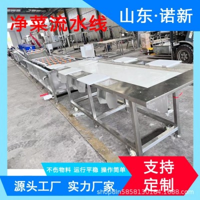 全自動(dòng)凈菜加工設(shè)備 果蔬清洗風(fēng)干流水線 土豆片凈菜生產(chǎn)線